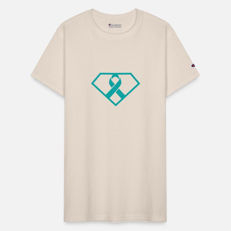 PTSD Survivor Teal Ribbon Suicide Prevention