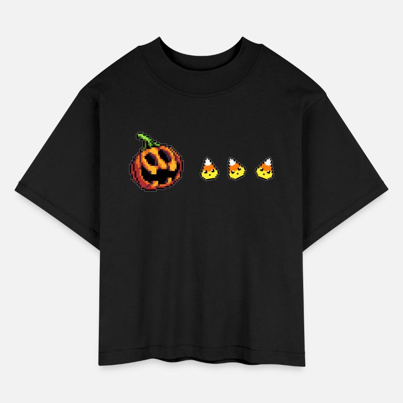 Pumpkin Lantern Eating Candy Halloween