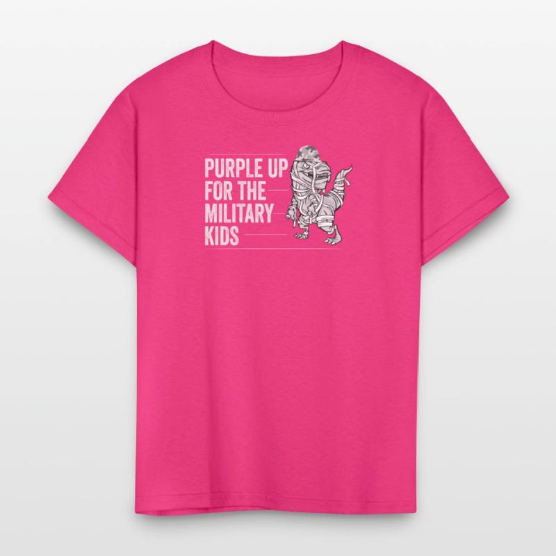 Purple Up Military Strong Child Kids Support