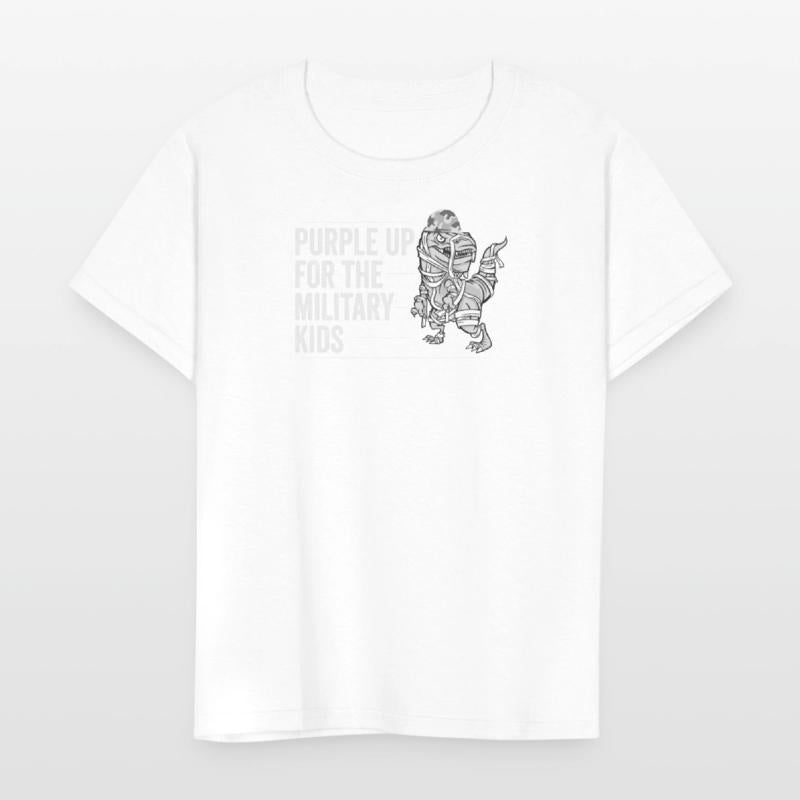 Purple Up Military Strong Child Kids Support