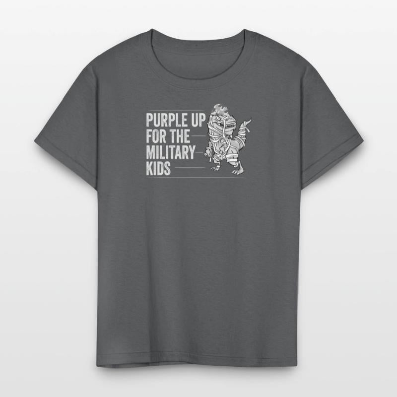 Purple Up Military Strong Child Kids Support