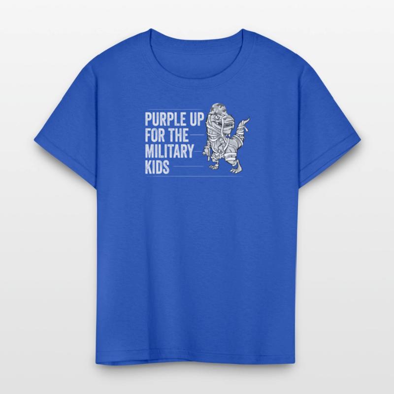 Purple Up Military Strong Child Kids Support