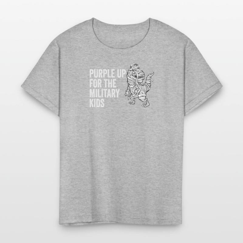 Purple Up Military Strong Child Kids Support