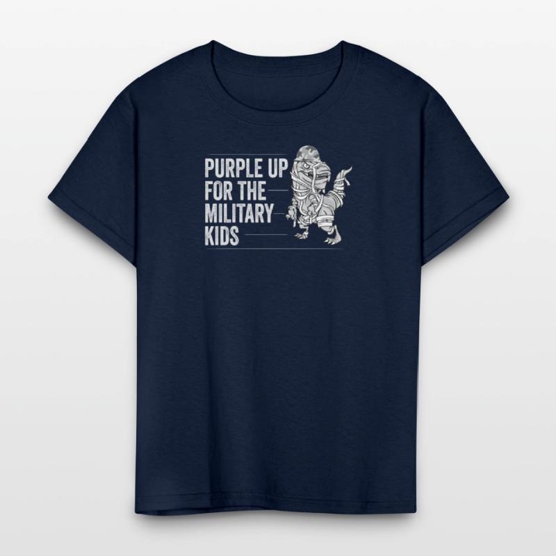 Purple Up Military Strong Child Kids Support