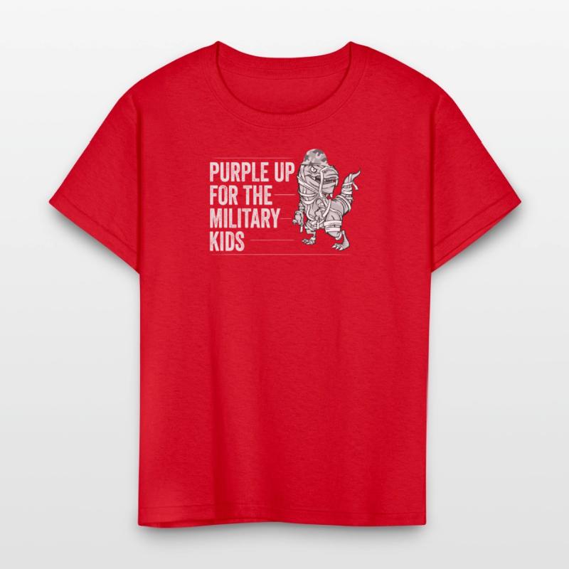 Purple Up Military Strong Child Kids Support