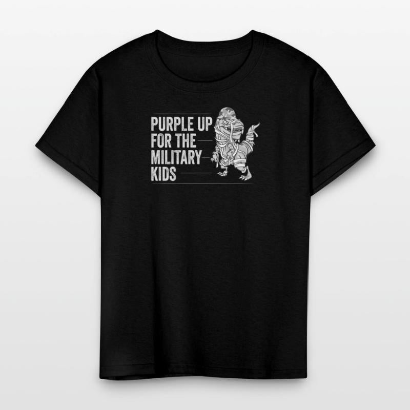 Purple Up Military Strong Child Kids Support