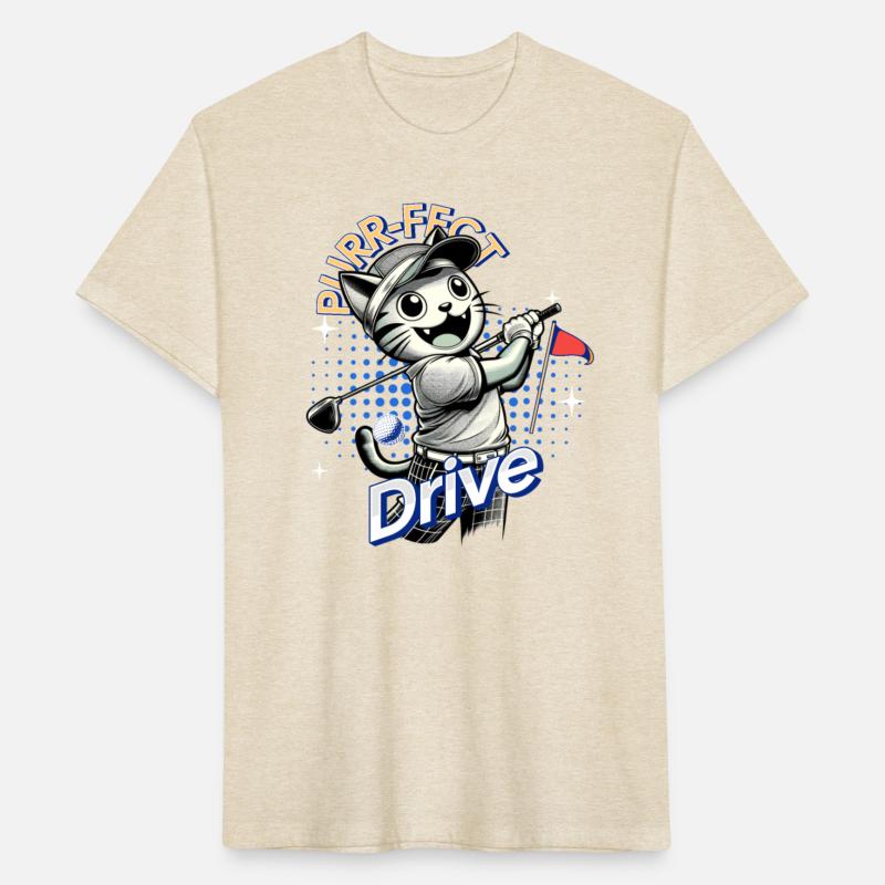 Purr-fect Swing - Fun Cat Golfer Tee