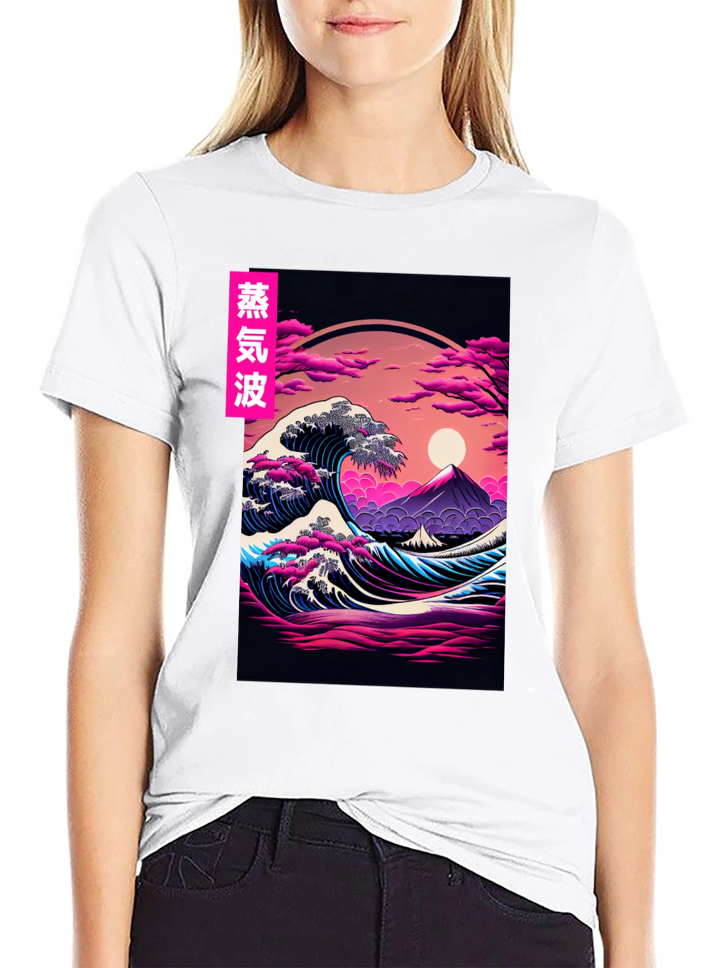 Vaporwave Great Wave T-Shirt