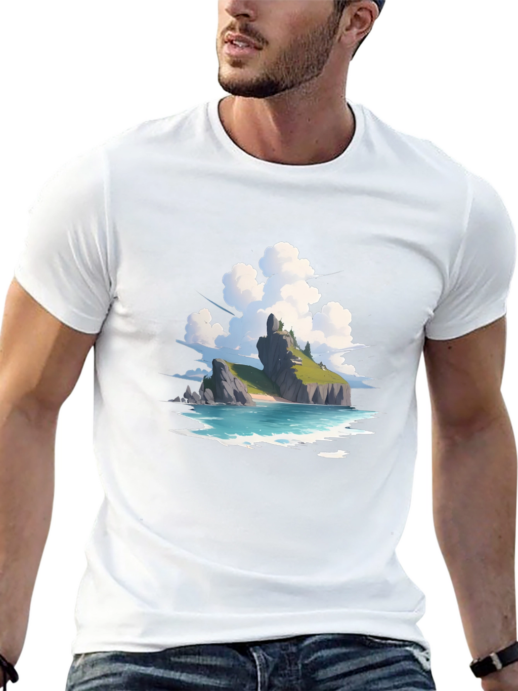 Island Vista Graphic Tee - Relaxed Fit