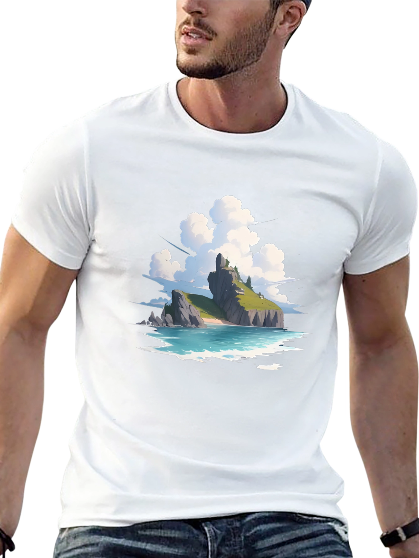 Island Vista Graphic Tee - Relaxed Fit