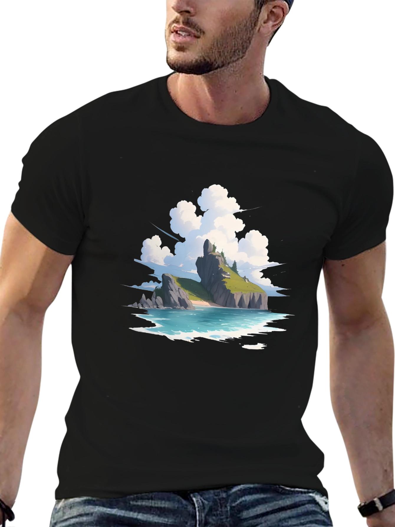 Island Vista Graphic Tee - Relaxed Fit