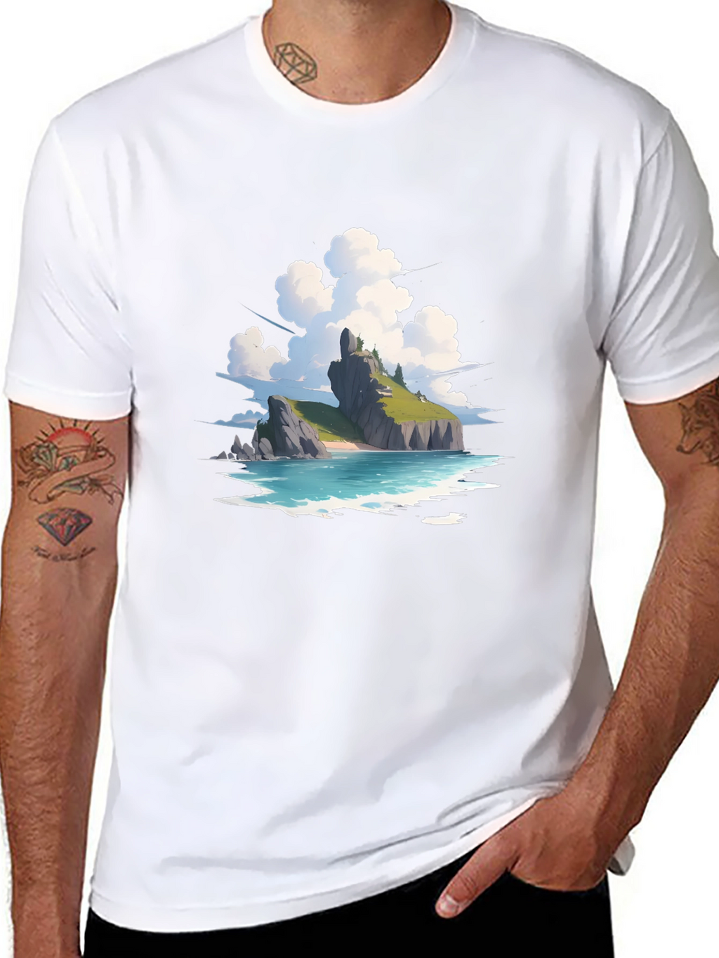 Island Vista Graphic Tee - Relaxed Fit