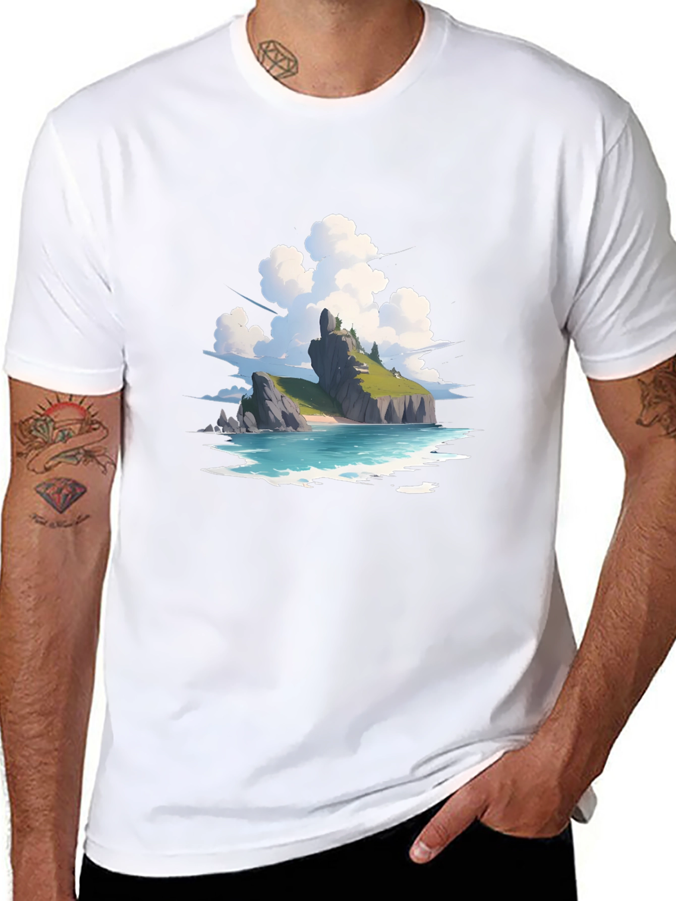 Island Vista Graphic Tee - Relaxed Fit