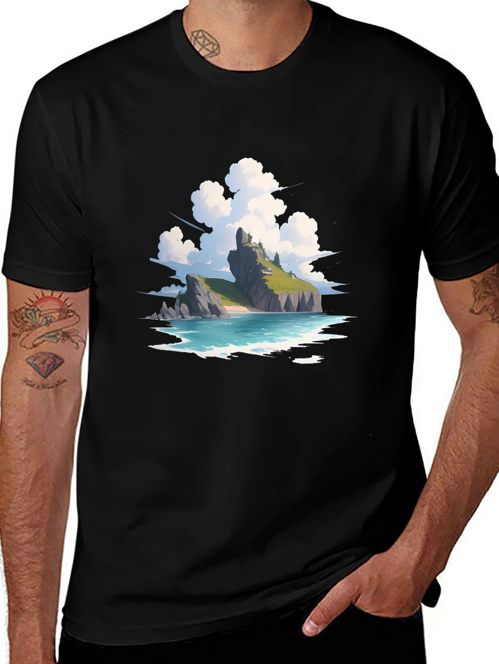 Island Vista Graphic Tee - Relaxed Fit