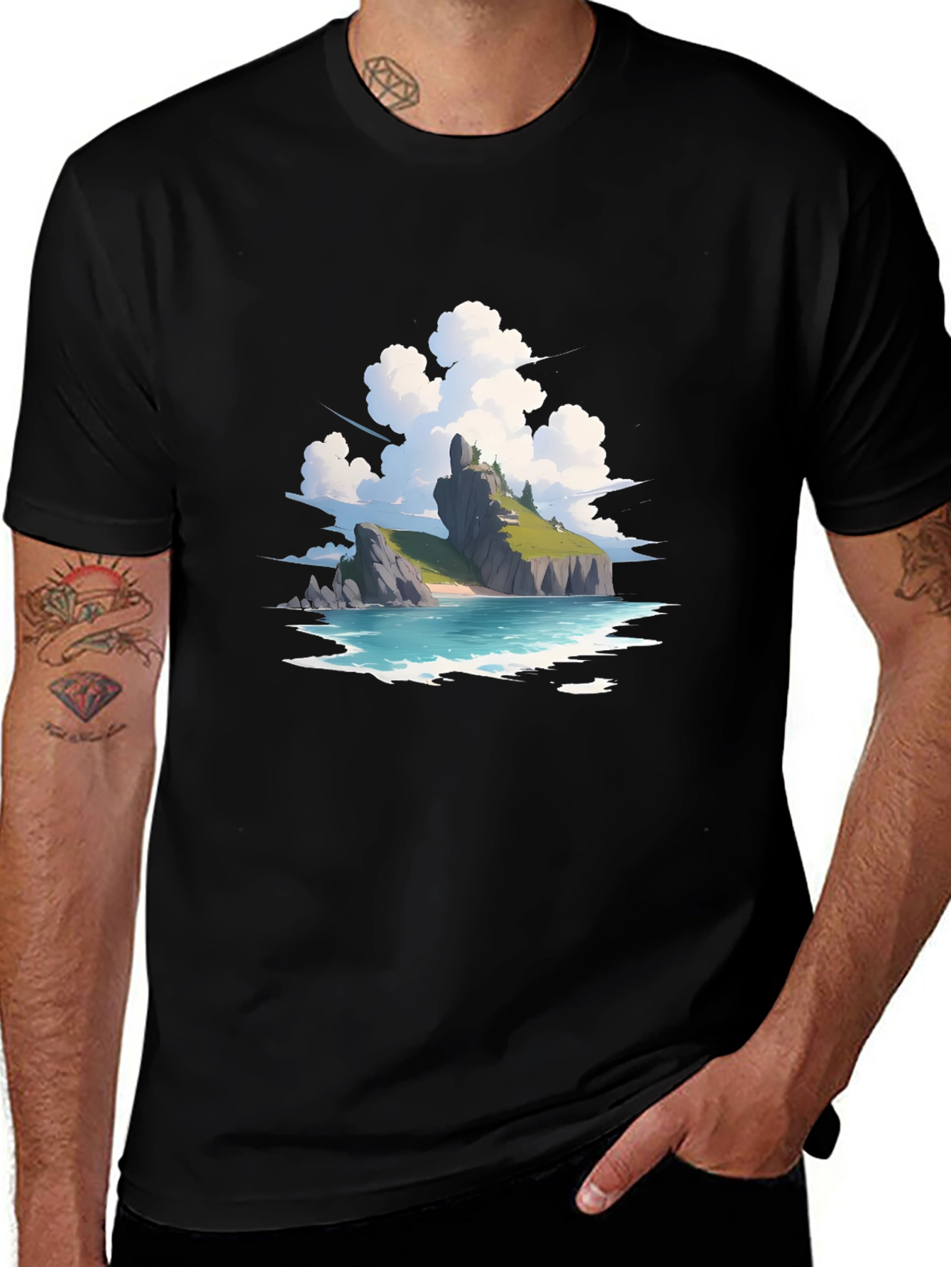 Island Vista Graphic Tee - Relaxed Fit