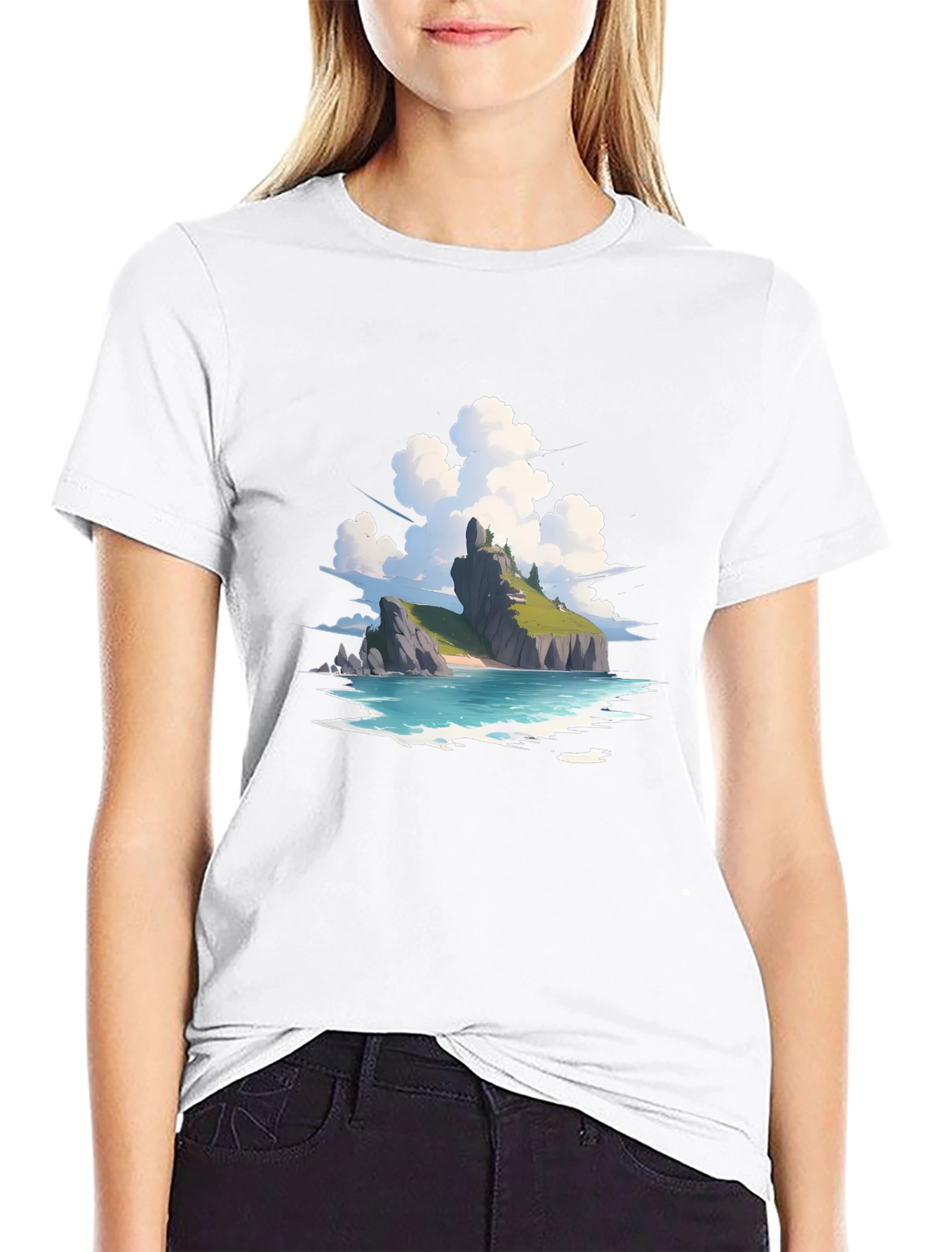 Island Vista Graphic Tee - Relaxed Fit