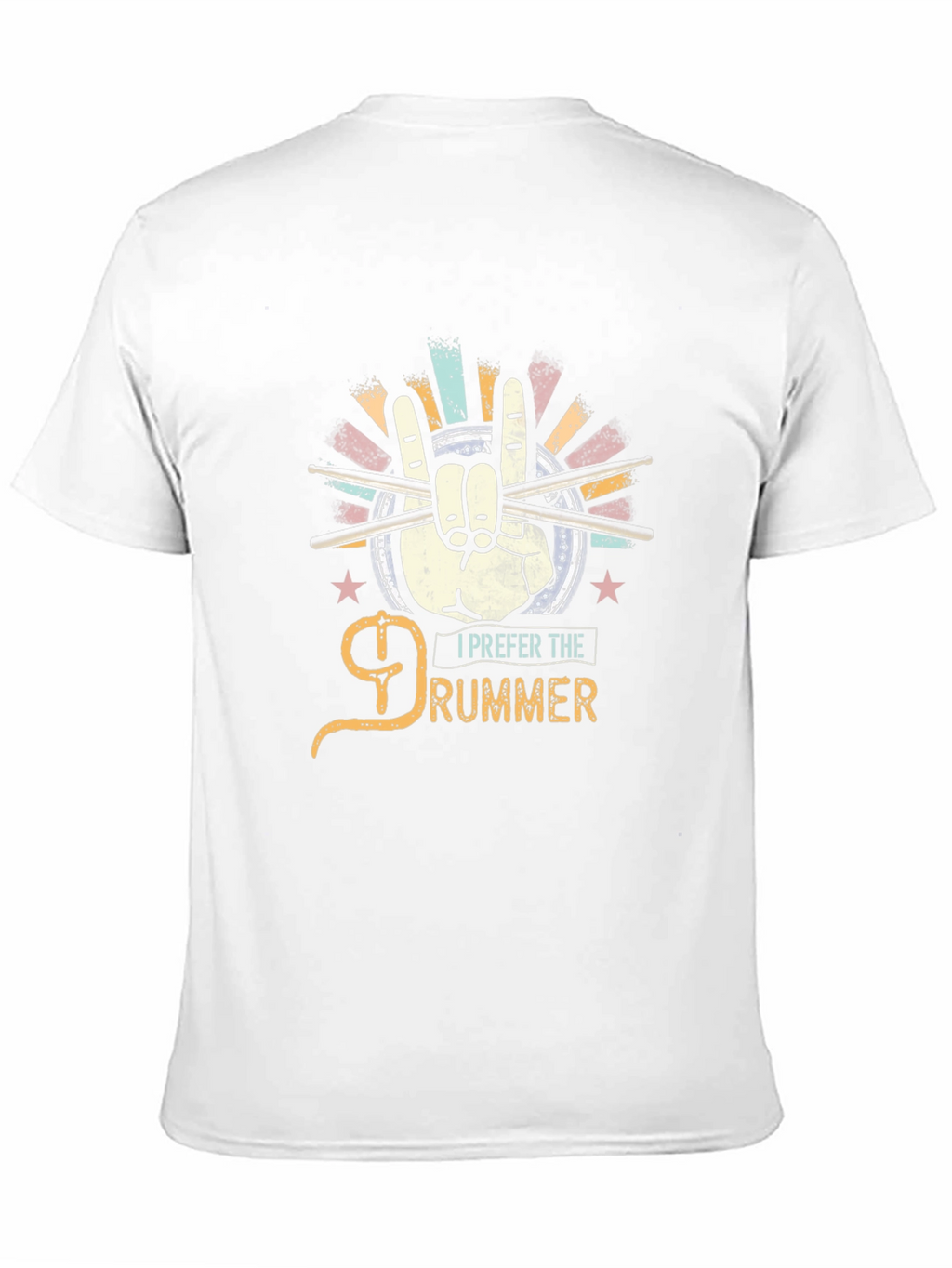 I Prefer the Drummer Black Graphic Tee