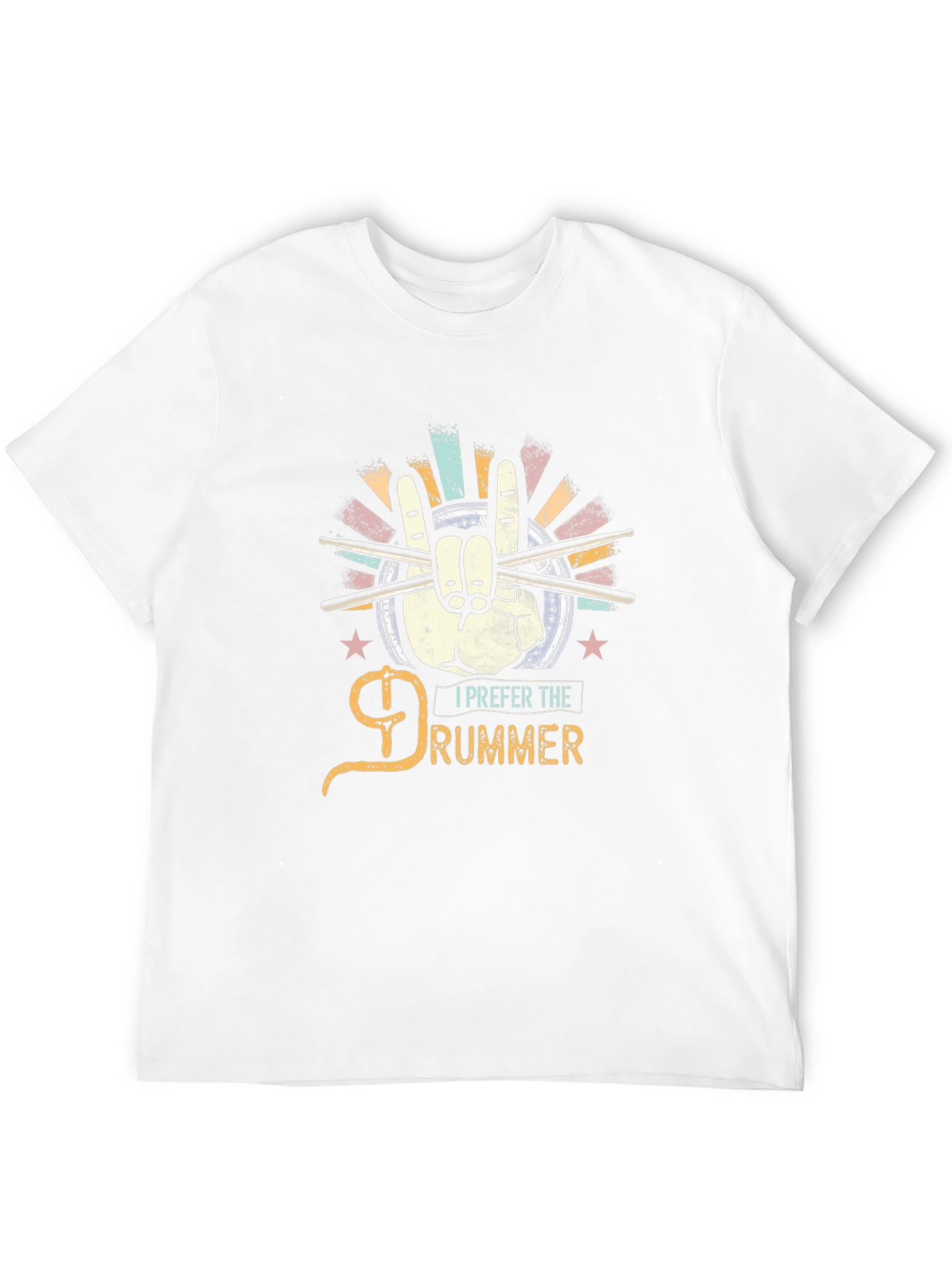 I Prefer the Drummer Black Graphic Tee