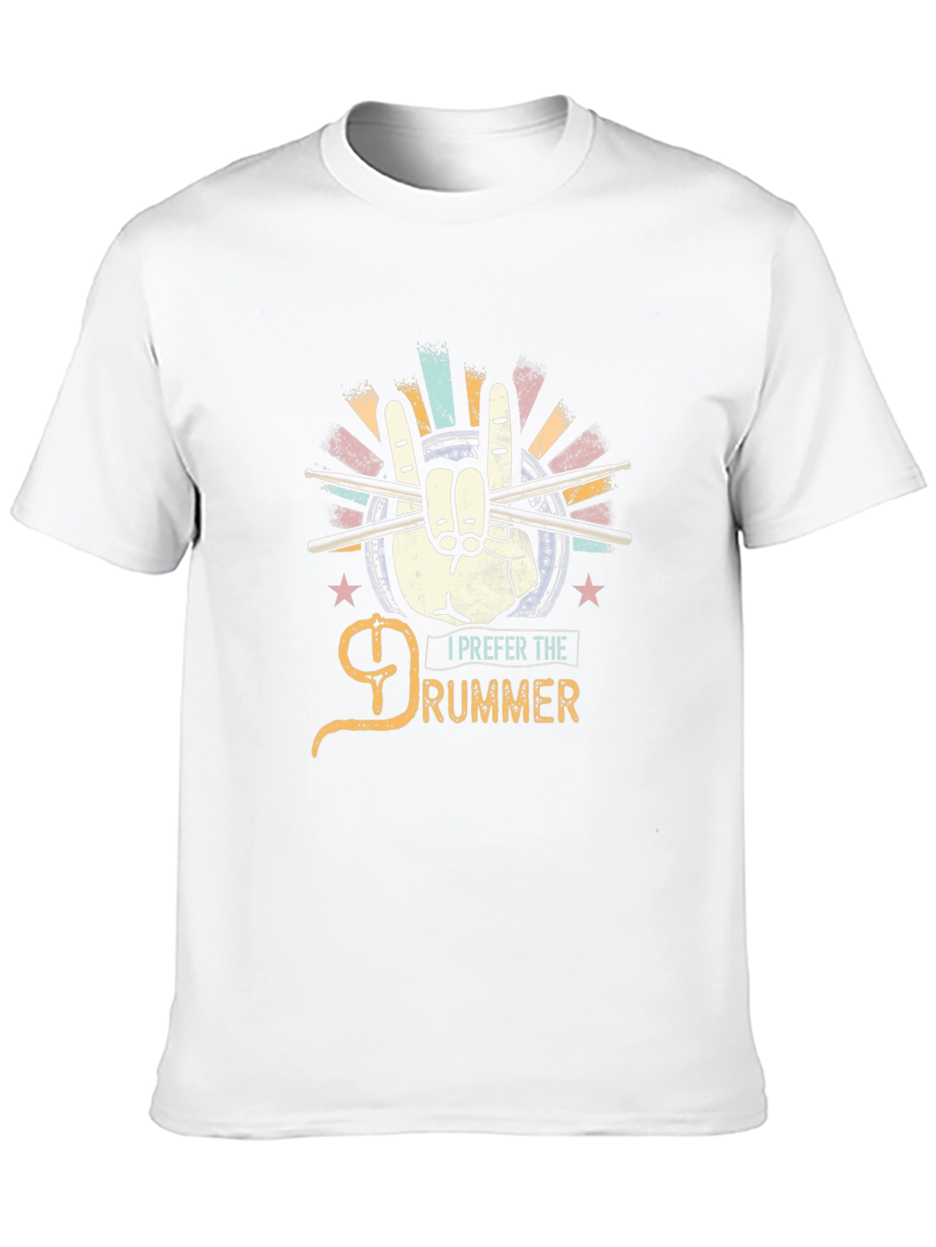 I Prefer the Drummer Black Graphic Tee