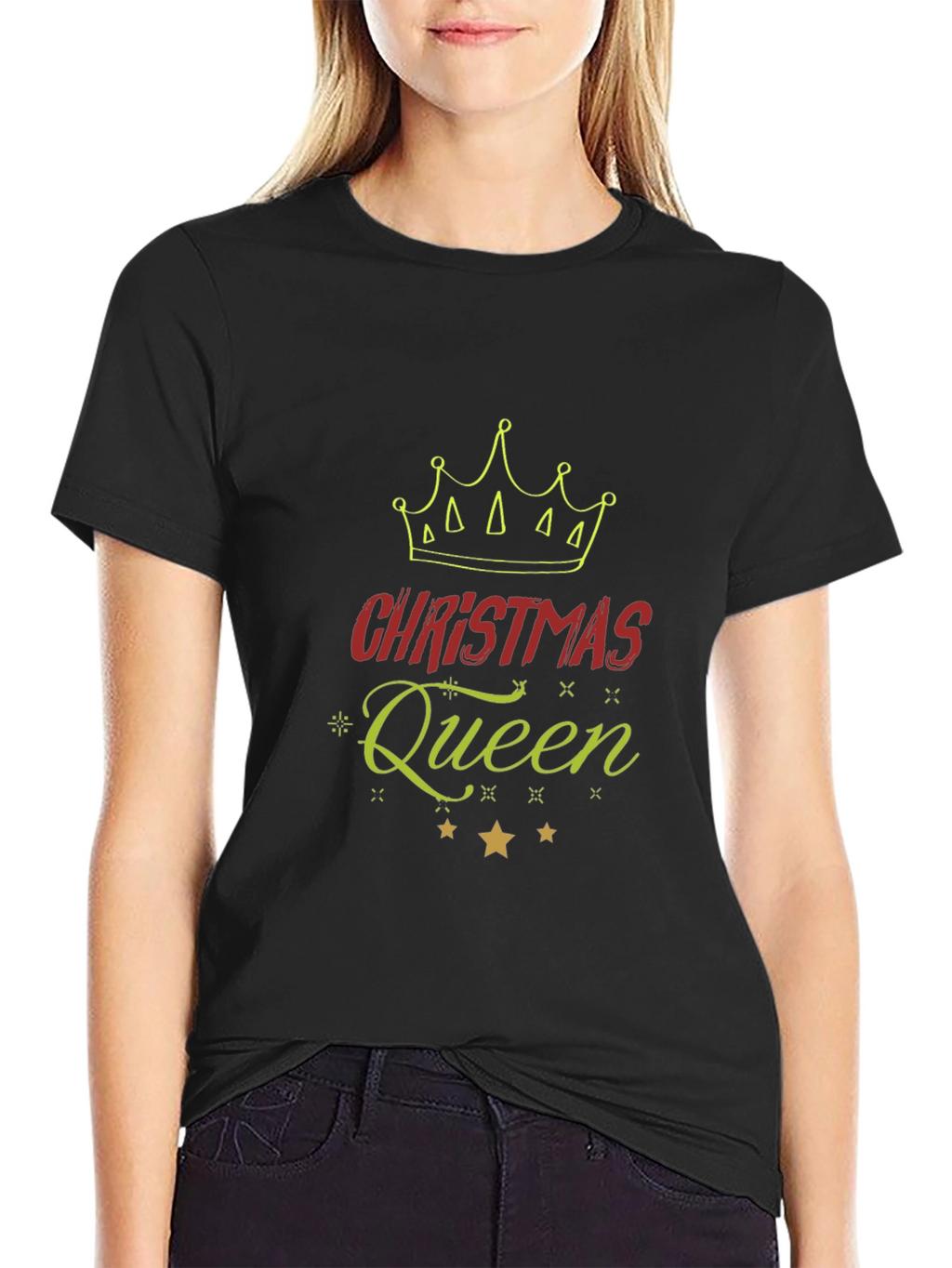 Christmas Queen Graphic Tee - Holiday Style