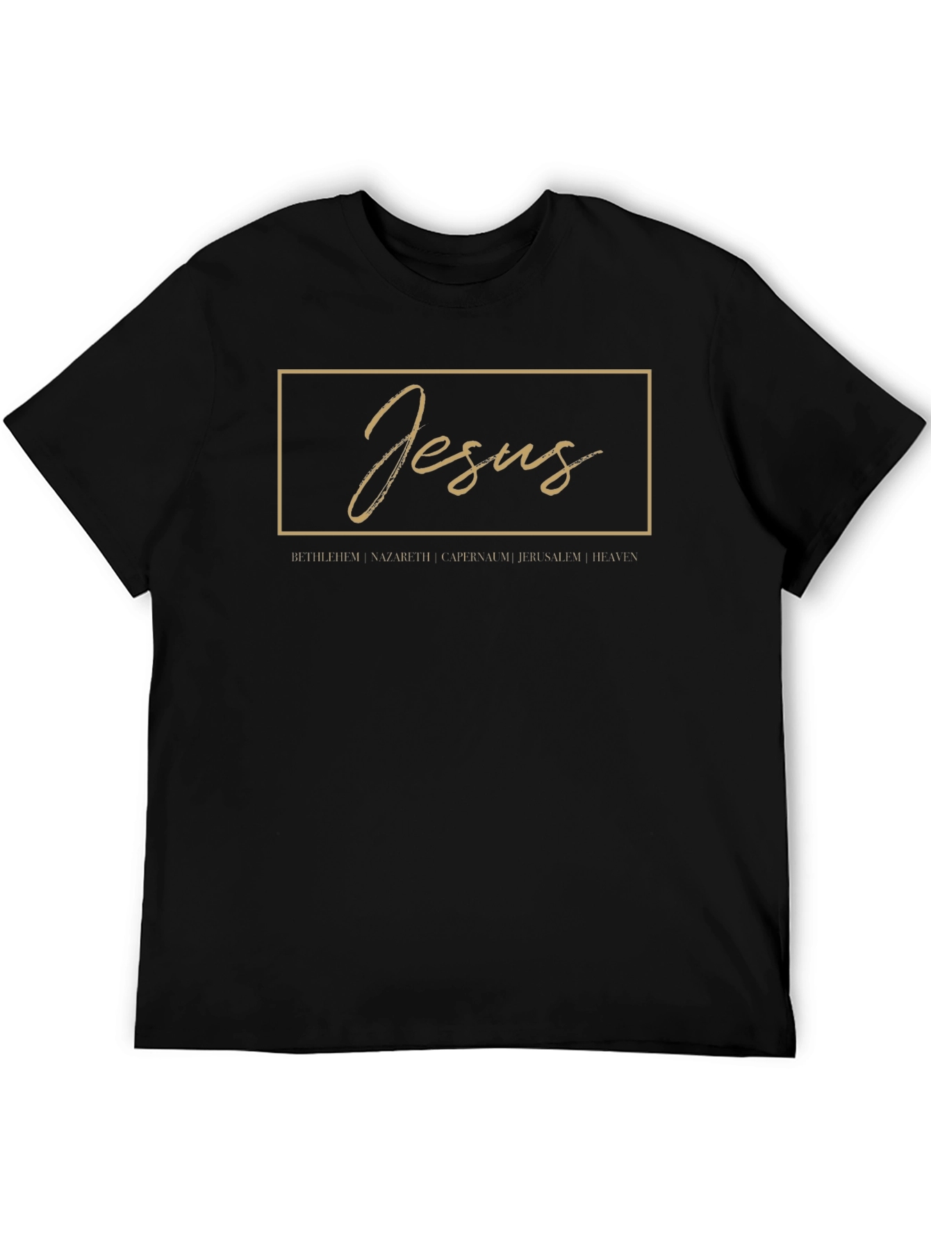 Jesus Graphic T-Shirt - Black
