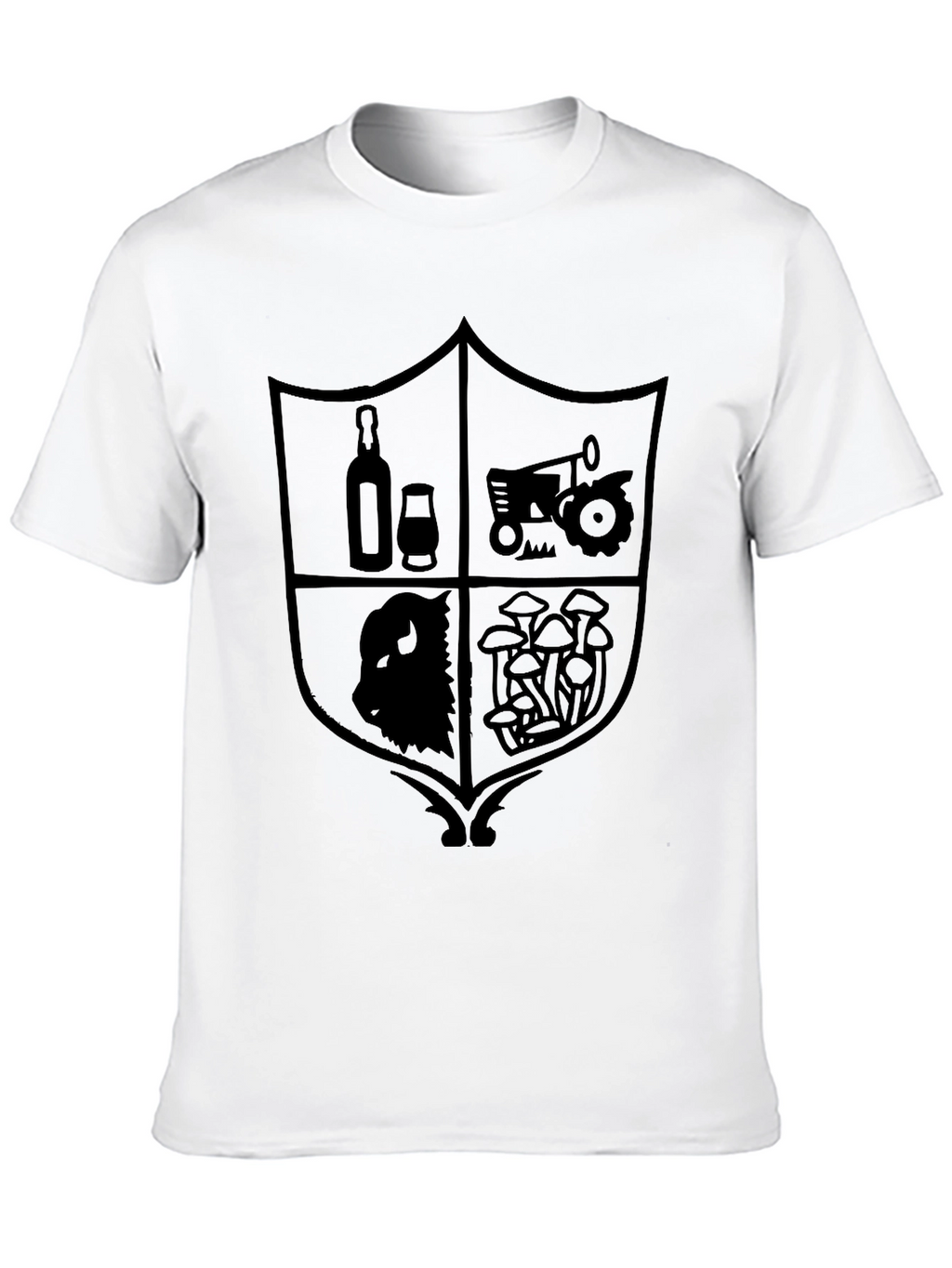 Black Crest Graphic T-Shirt