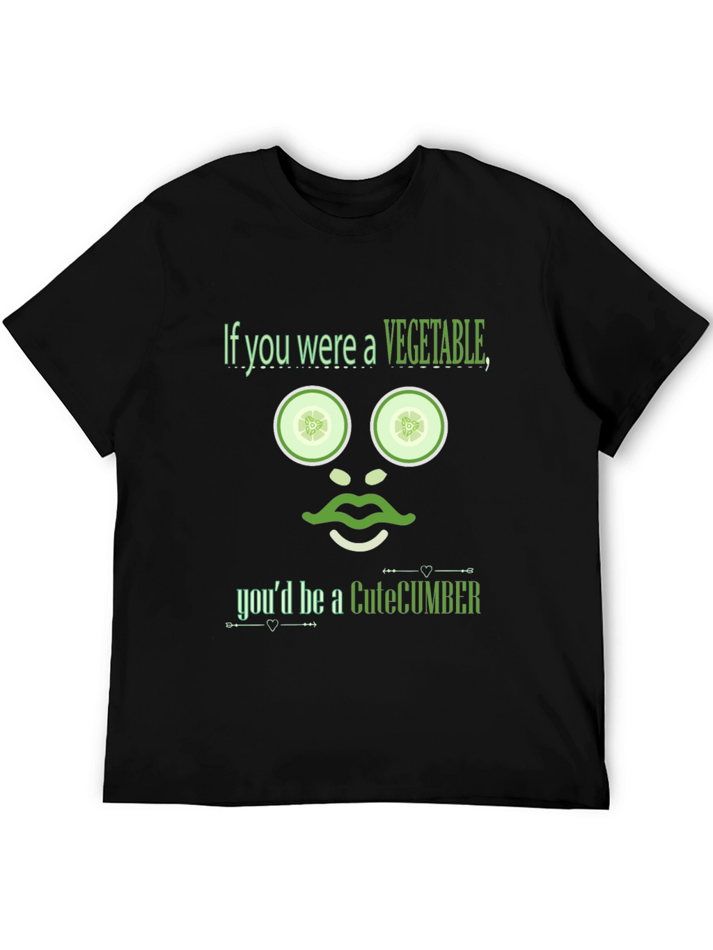CuteCumber T-Shirt - Funny Vegetable Pun Tee