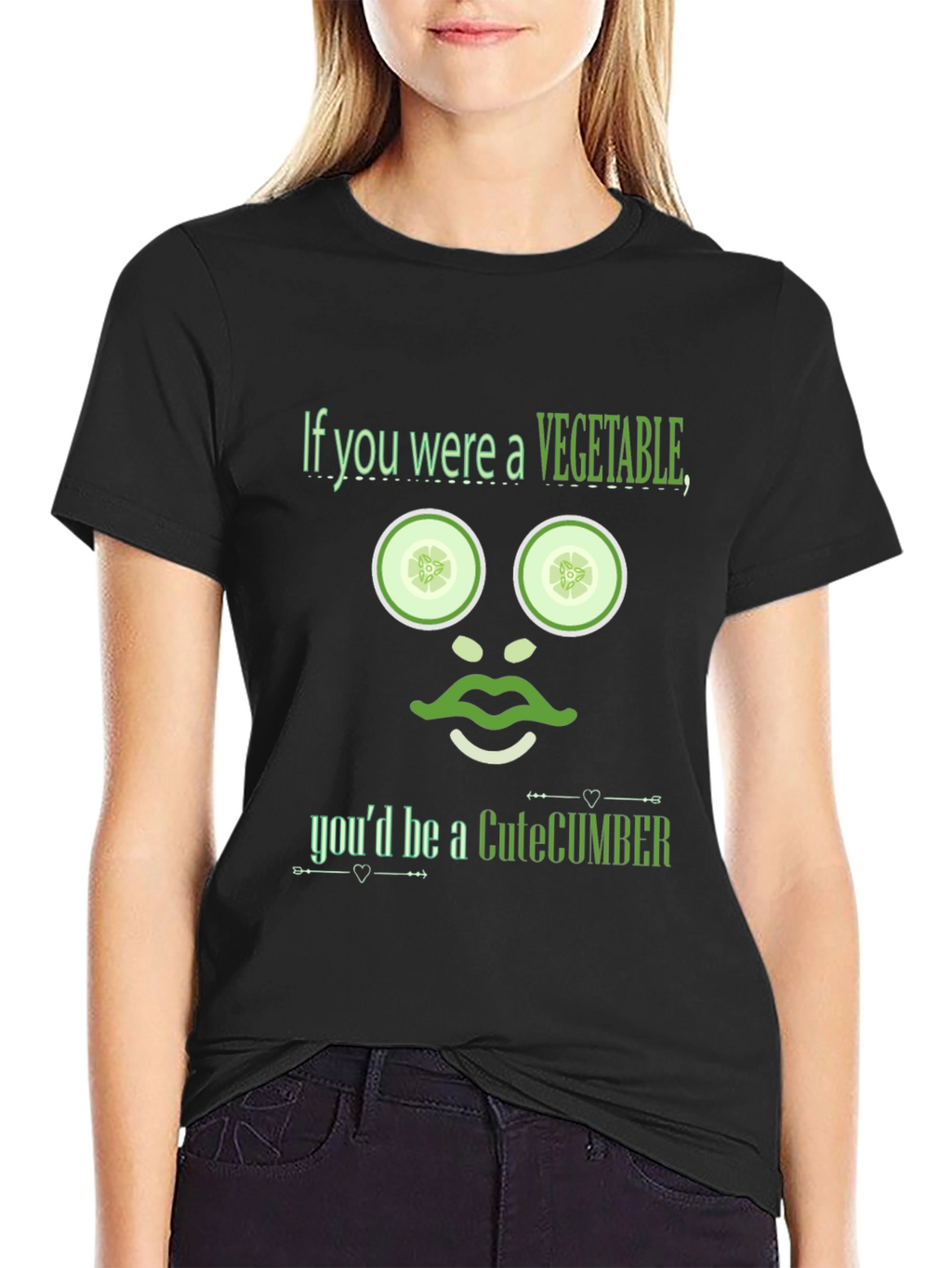 CuteCumber T-Shirt - Funny Vegetable Pun Tee