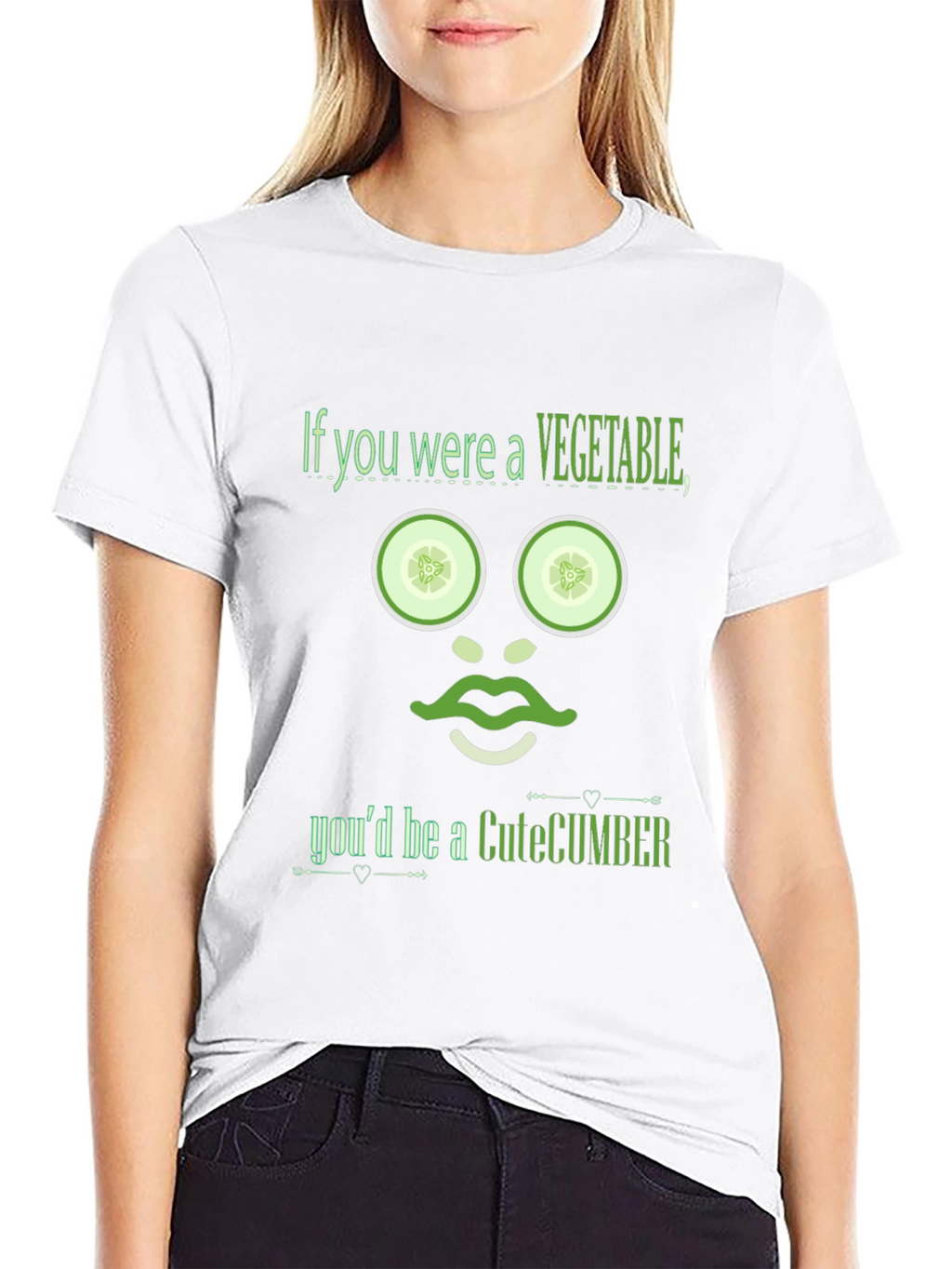 CuteCumber T-Shirt - Funny Vegetable Pun Tee
