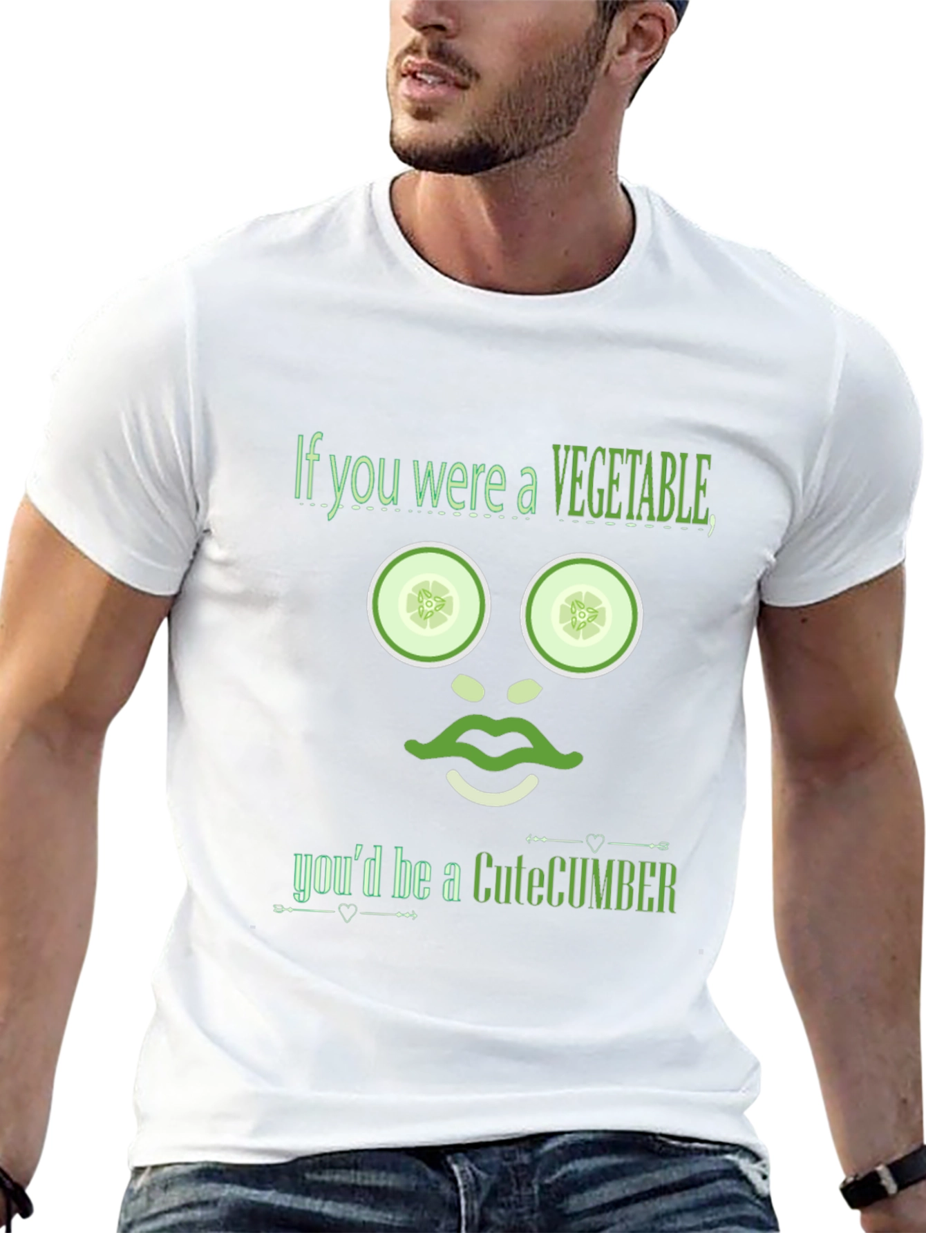 CuteCumber T-Shirt - Funny Vegetable Pun Tee
