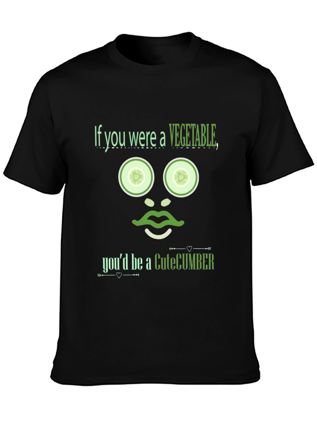 CuteCumber T-Shirt - Funny Vegetable Pun Tee