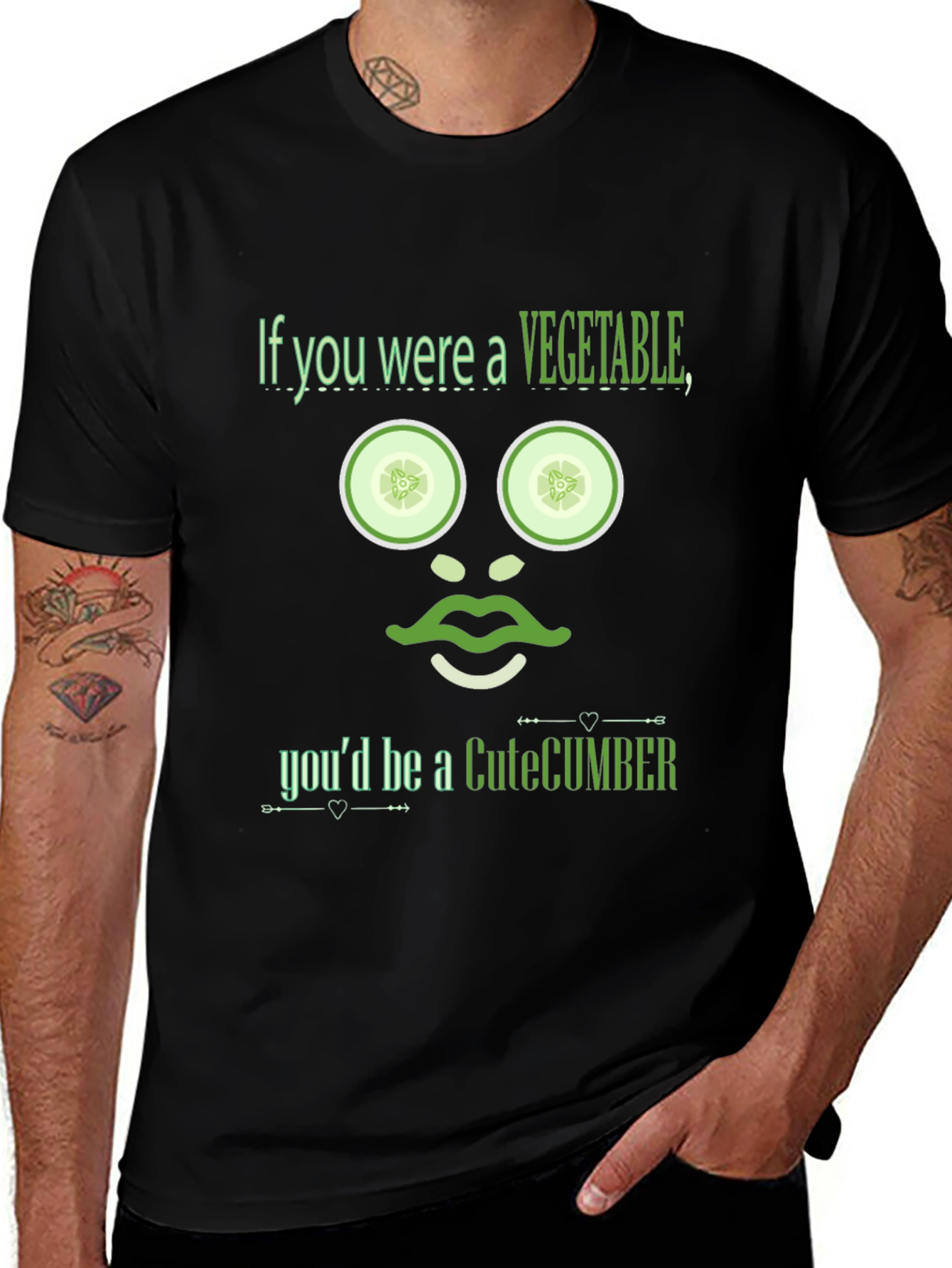 CuteCumber T-Shirt - Funny Vegetable Pun Tee