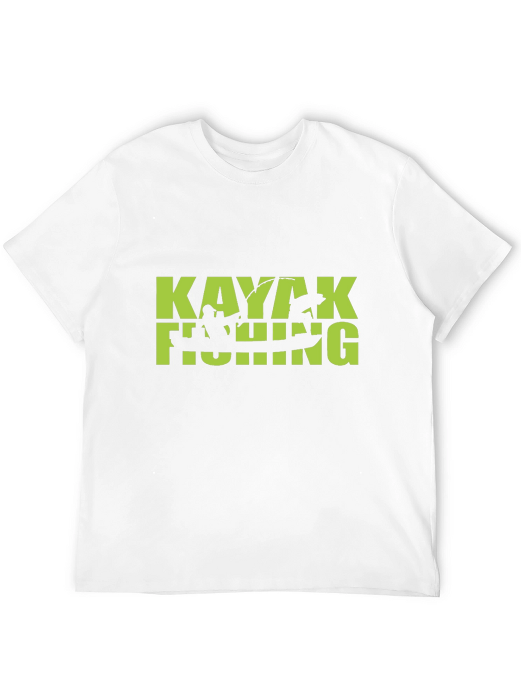 Kayaking Fishing Graphic Tee - Black