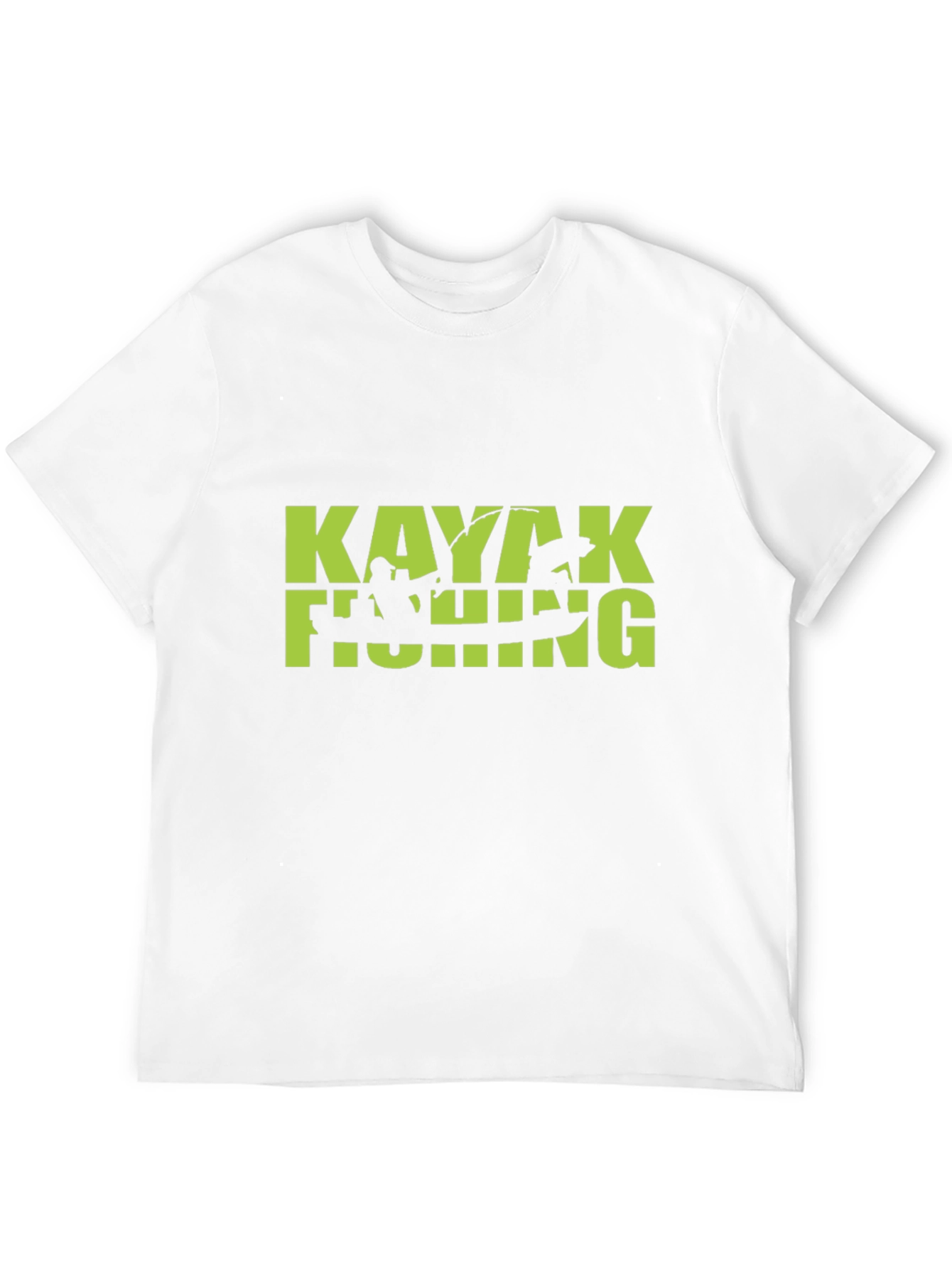 Kayaking Fishing Graphic Tee - Black