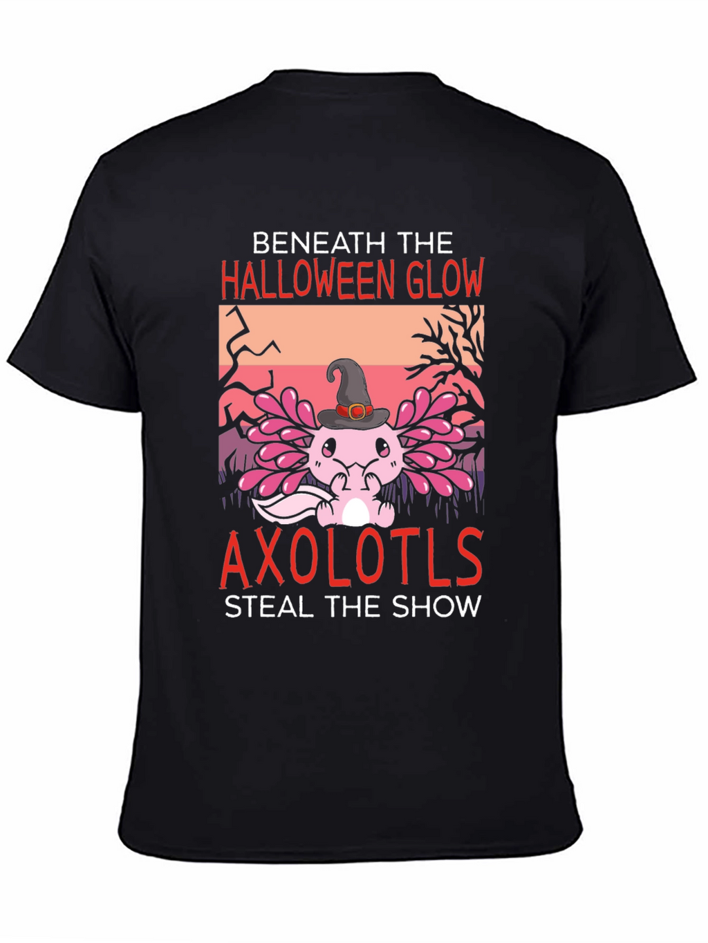 Halloween Axolotl Graphic T-Shirt
