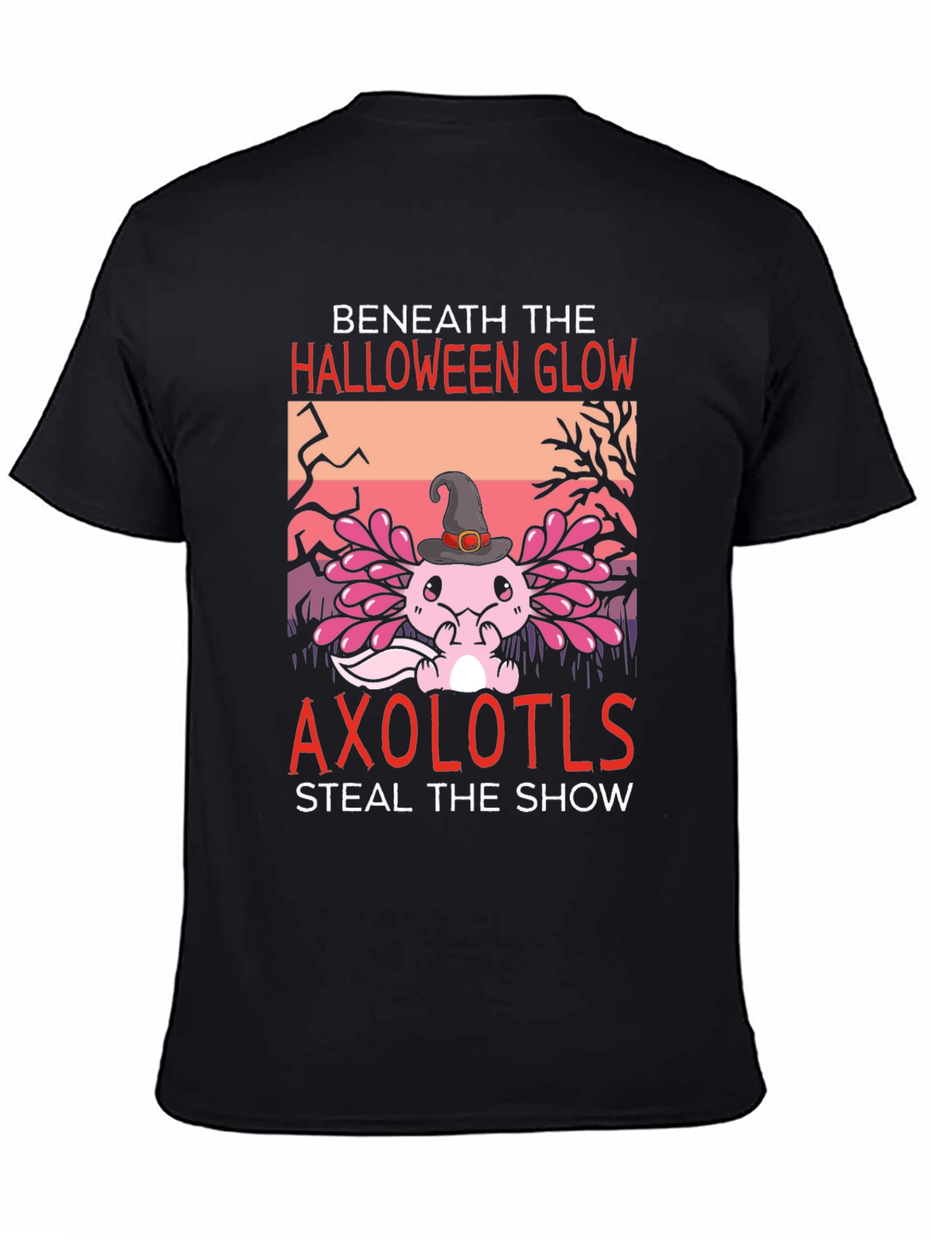 Halloween Axolotl Graphic T-Shirt