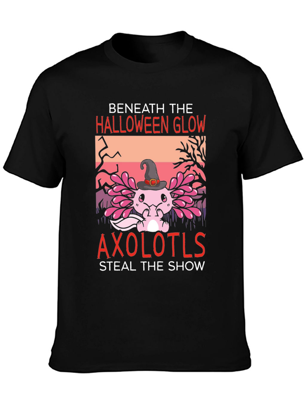 Halloween Axolotl Graphic T-Shirt
