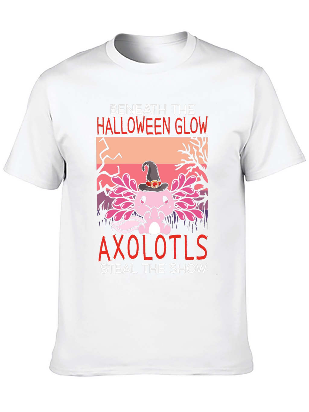Halloween Axolotl Graphic T-Shirt