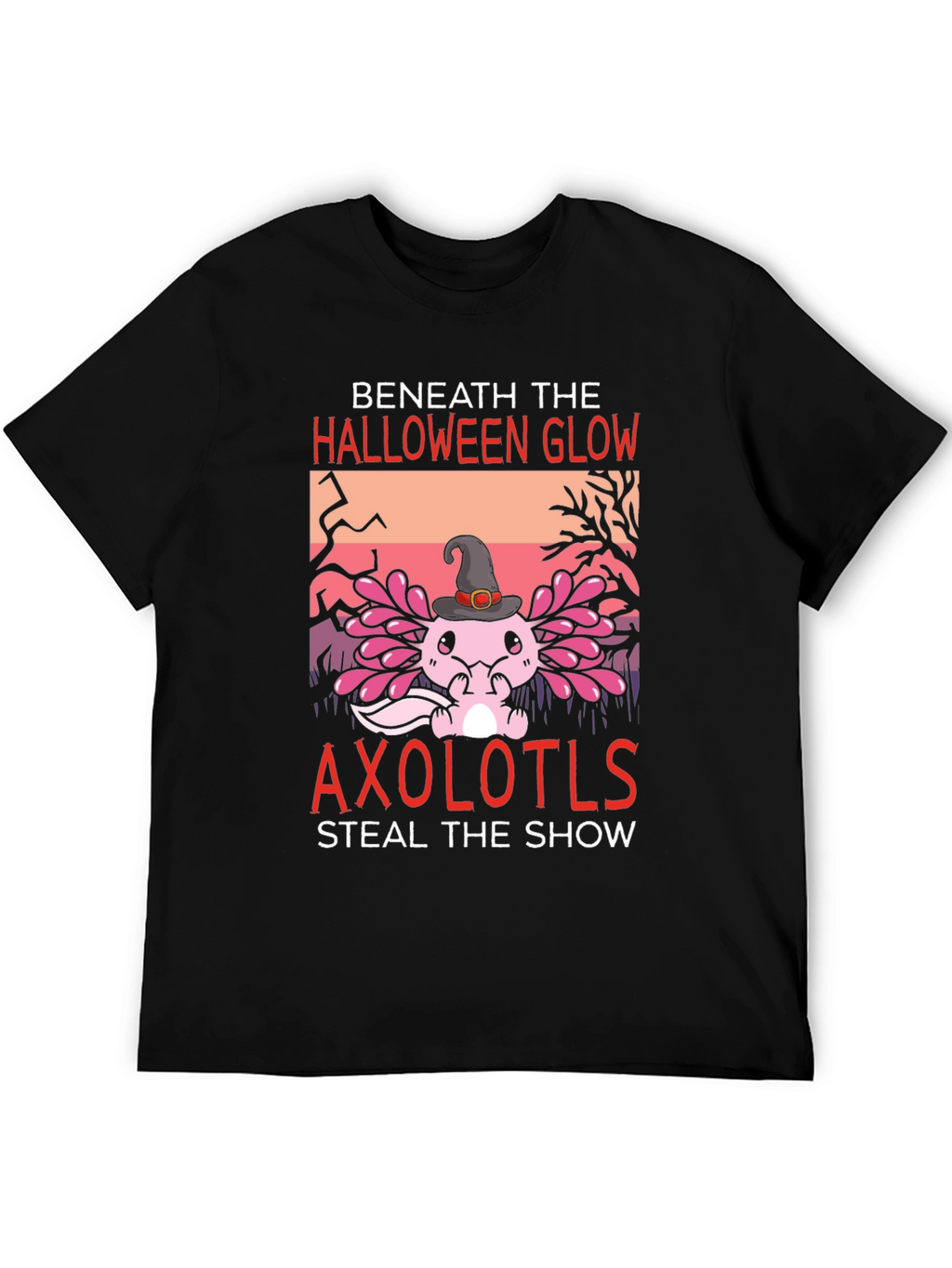 Halloween Axolotl Graphic T-Shirt