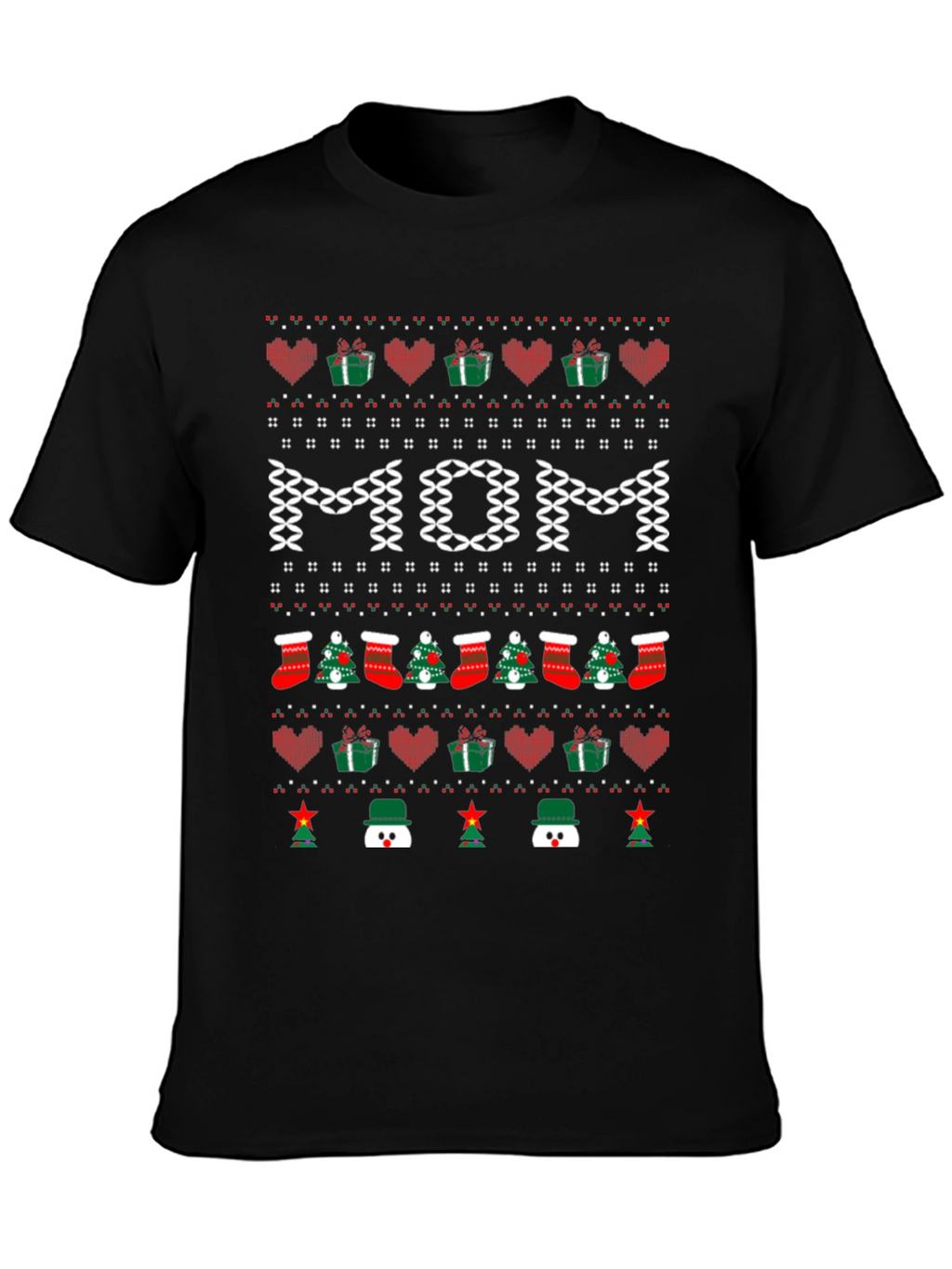 Festive Mom Christmas T-Shirt - Holiday Season Apparel