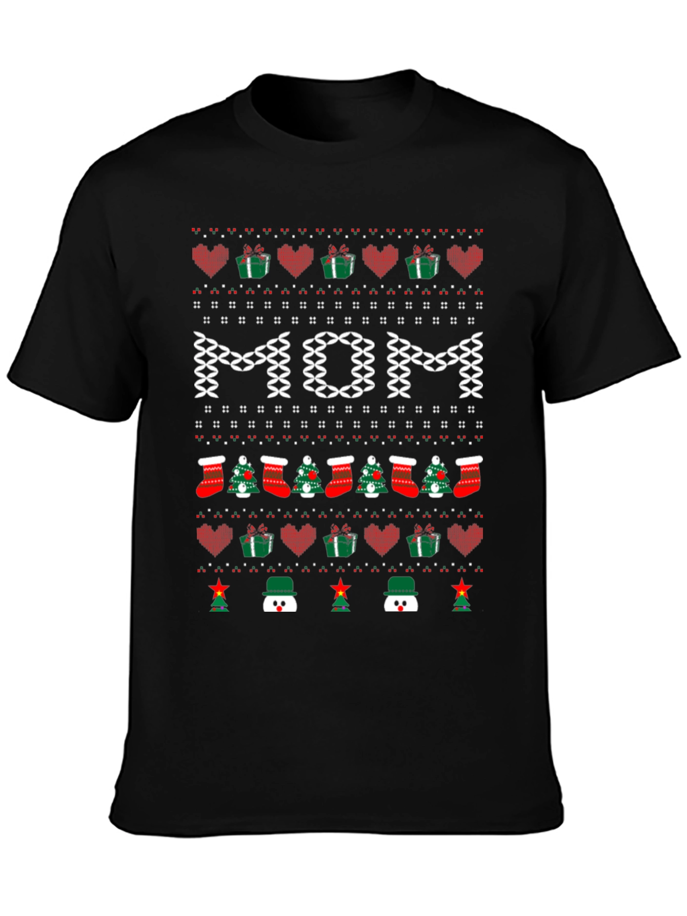Festive Mom Christmas T-Shirt - Holiday Season Apparel
