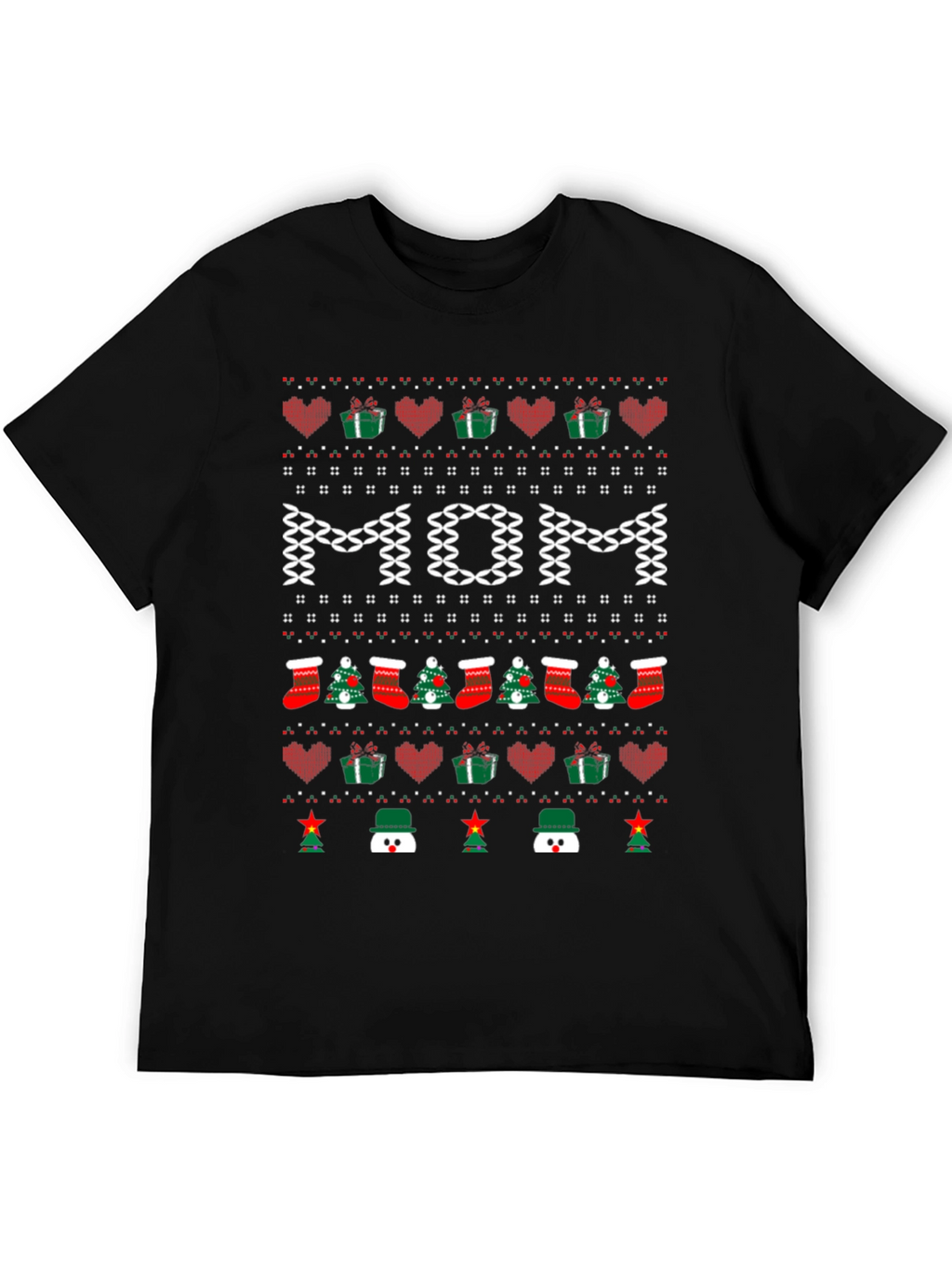 Festive Mom Christmas T-Shirt - Holiday Season Apparel