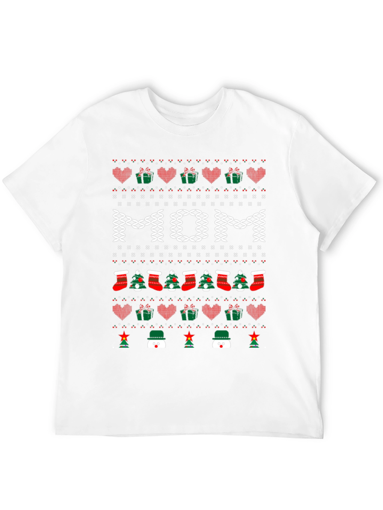 Festive Mom Christmas T-Shirt - Holiday Season Apparel