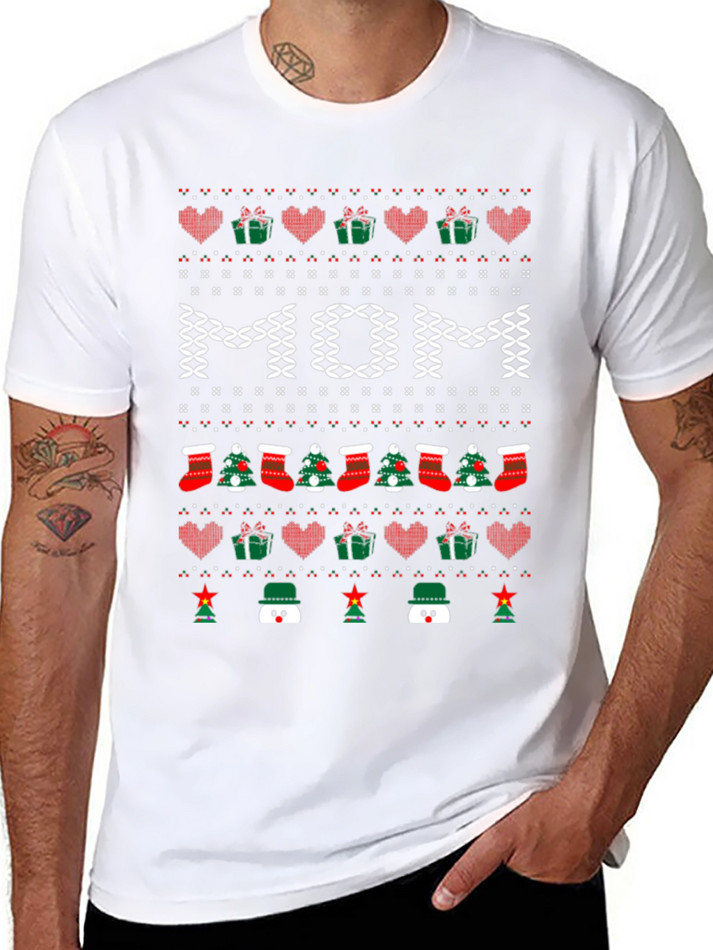 Festive Mom Christmas T-Shirt - Holiday Season Apparel