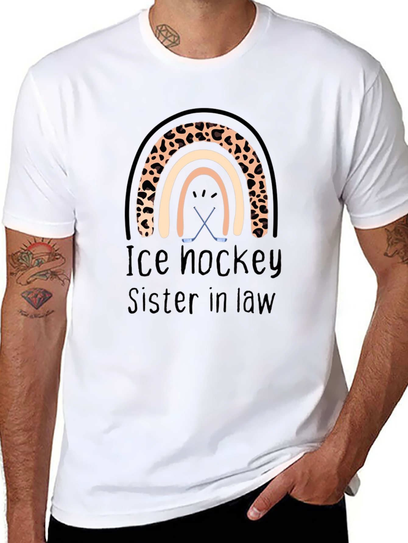 Ice Hockey Sister In Law Graphic Tee