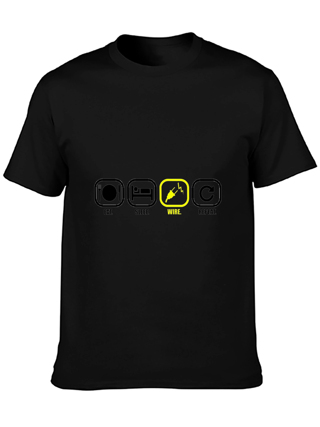 Eat Sleep Wire Repeat T-Shirt Electrician Gift