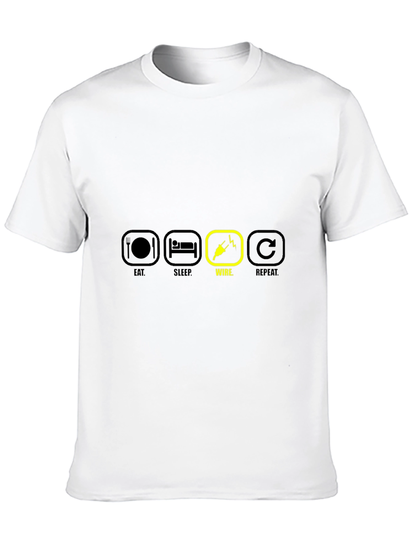 Eat Sleep Wire Repeat T-Shirt Electrician Gift