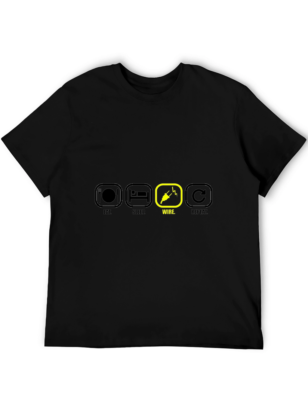Eat Sleep Wire Repeat T-Shirt Electrician Gift