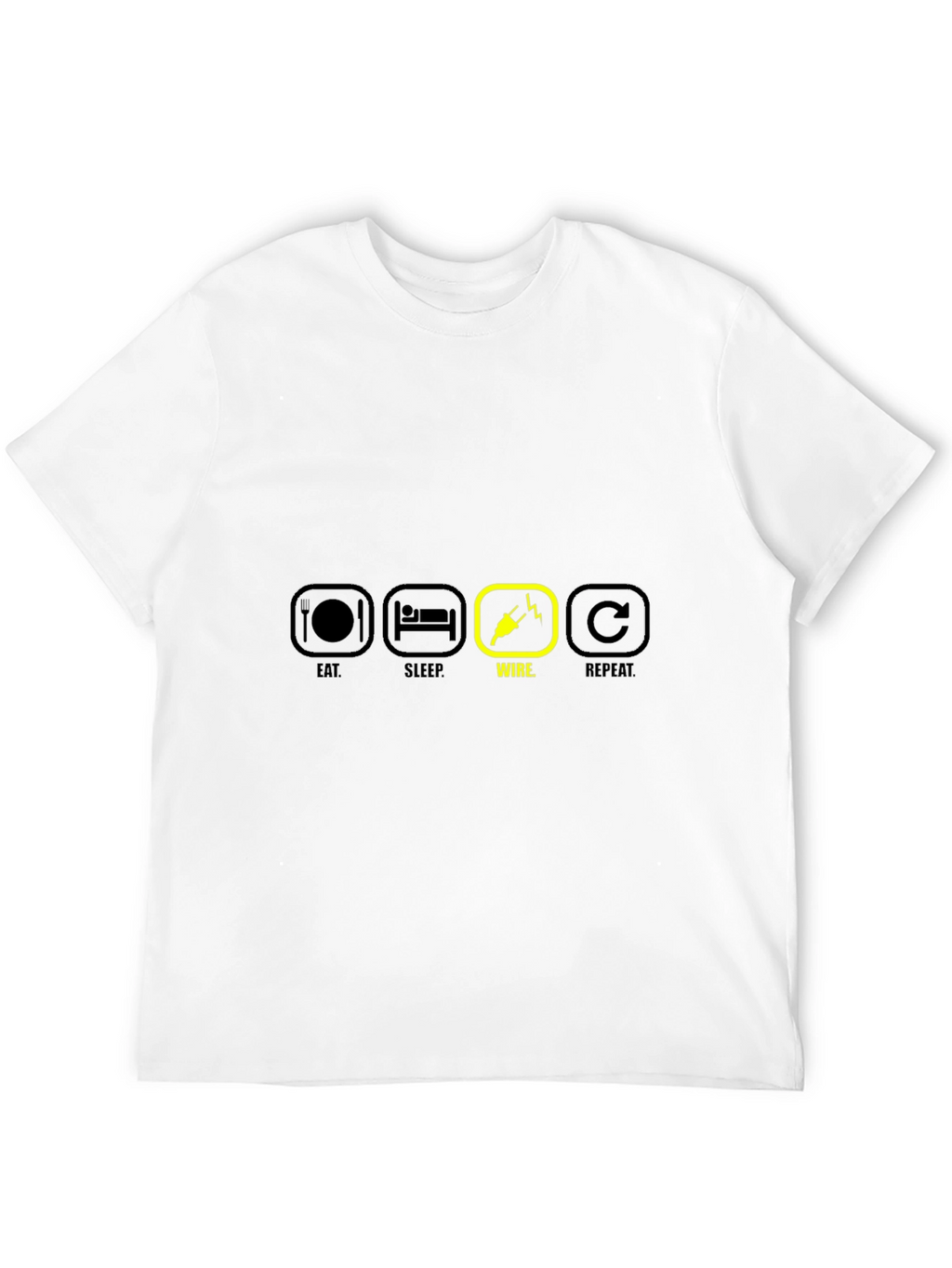Eat Sleep Wire Repeat T-Shirt Electrician Gift