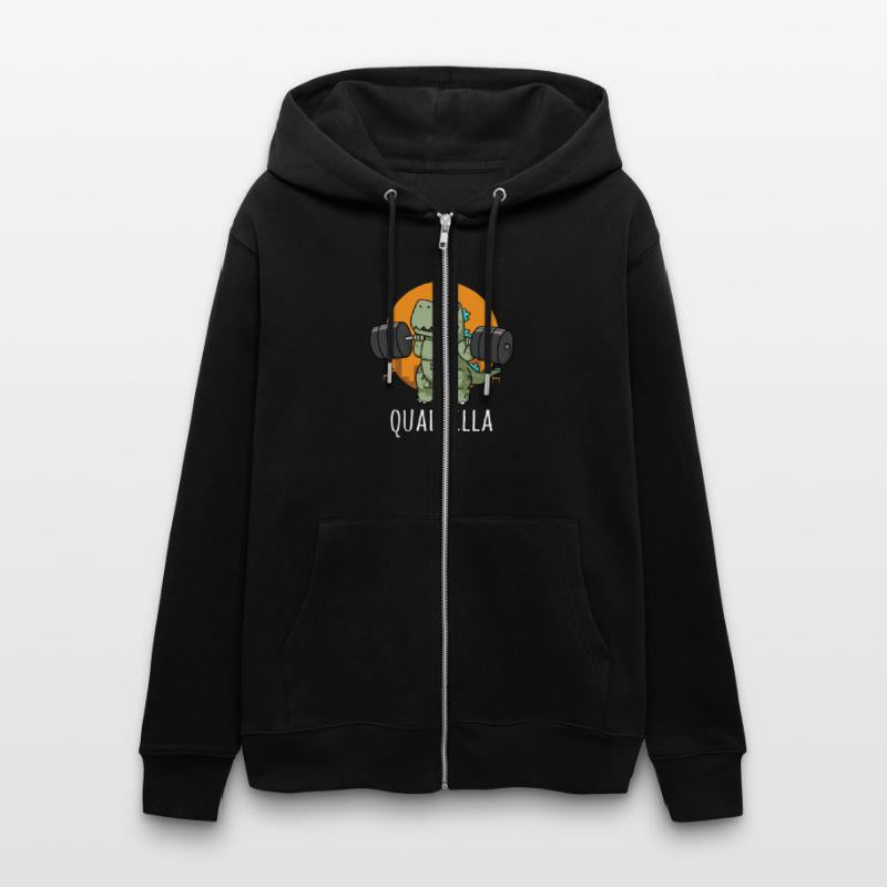 Quadzilla - Funny Gym Workout Cartoon, Squat